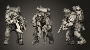 Military figurines Pose 3 3d model